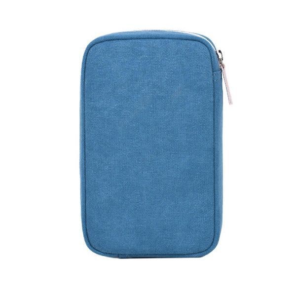 Dame Canvas Data Line Opbevaringstaske National Style Personality Clutch Tasker