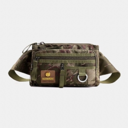 Herre Nylon Flerlags Brysttaske Med Stor Kapacitet Multi-lomme Anti-tyveri Taljetaske Crossbody Skuldertaske