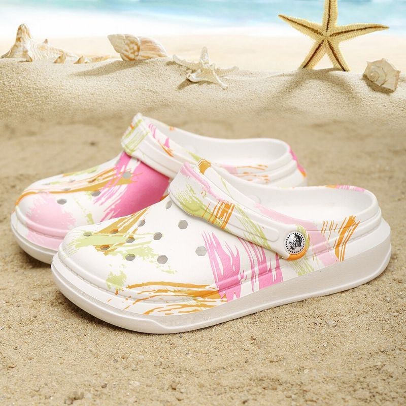 Dame 2 I 1 Letvægts Slingback Mules Træsko Vandtætte Skridsikre Sandaler