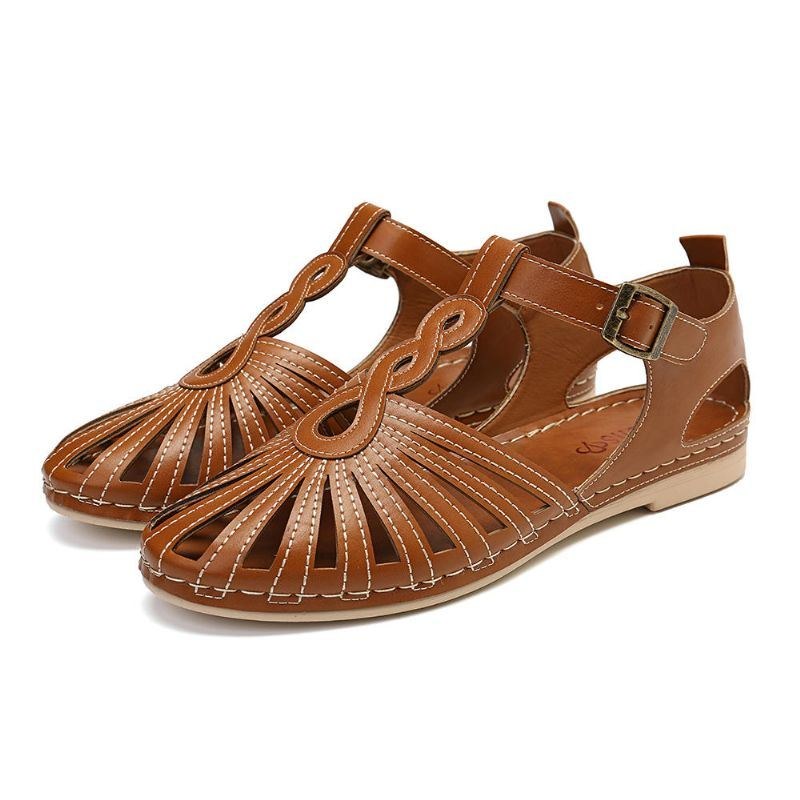 Dame Åndbare Lukket Tå Sandaler