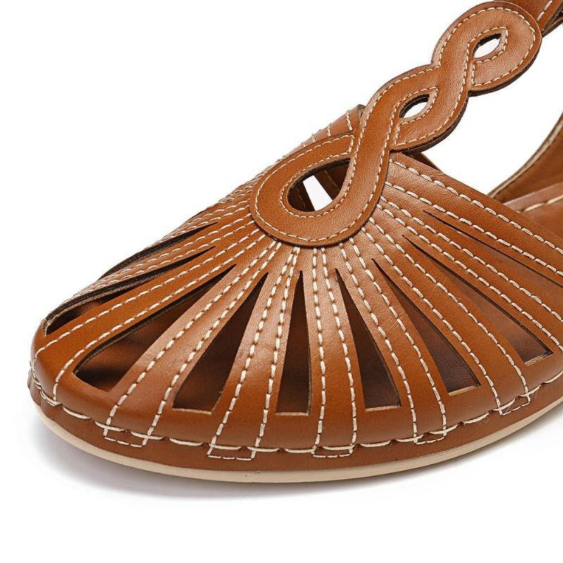 Dame Åndbare Lukket Tå Sandaler