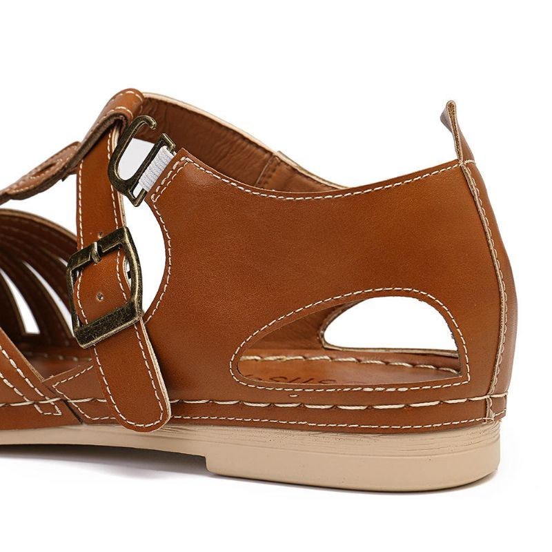 Dame Åndbare Lukket Tå Sandaler
