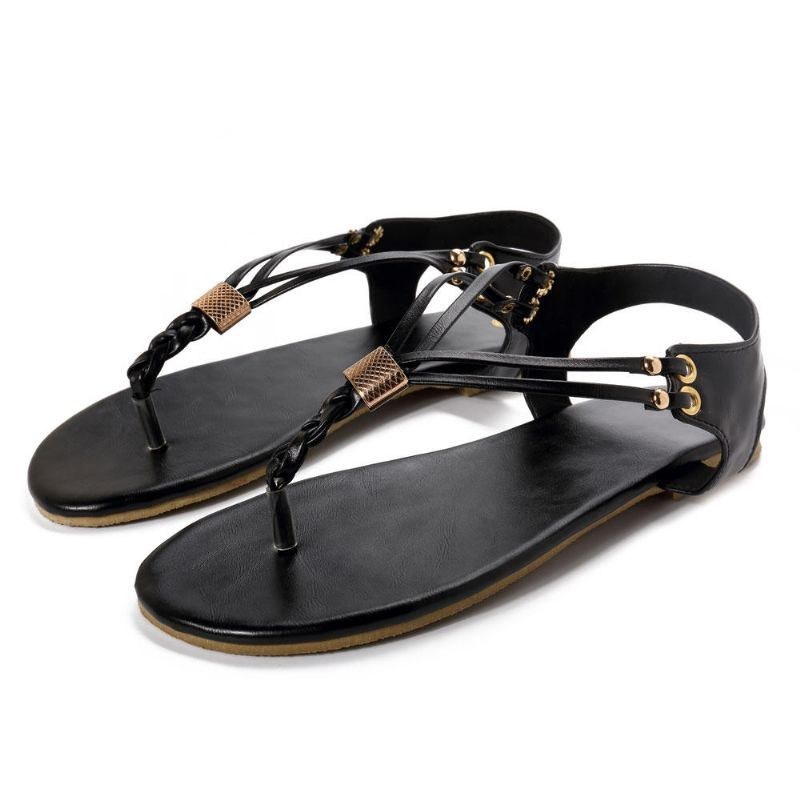 Dame Casual Blød Metal Strandsandaler