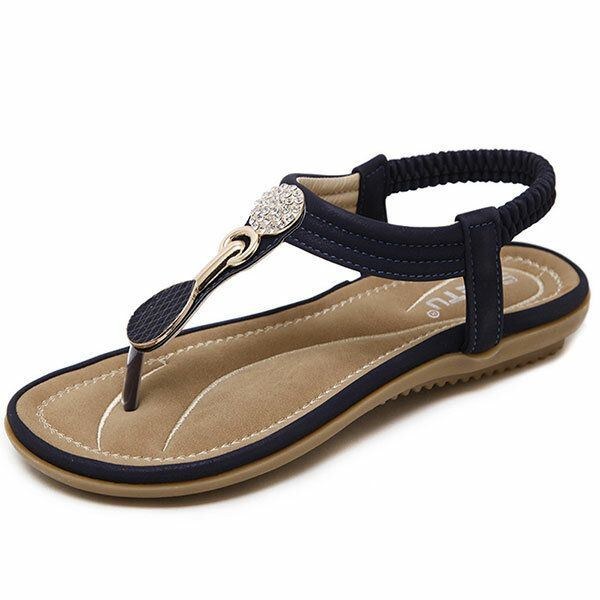 Dame Casual Blød Sål Strand Udendørs Flade Sandaler