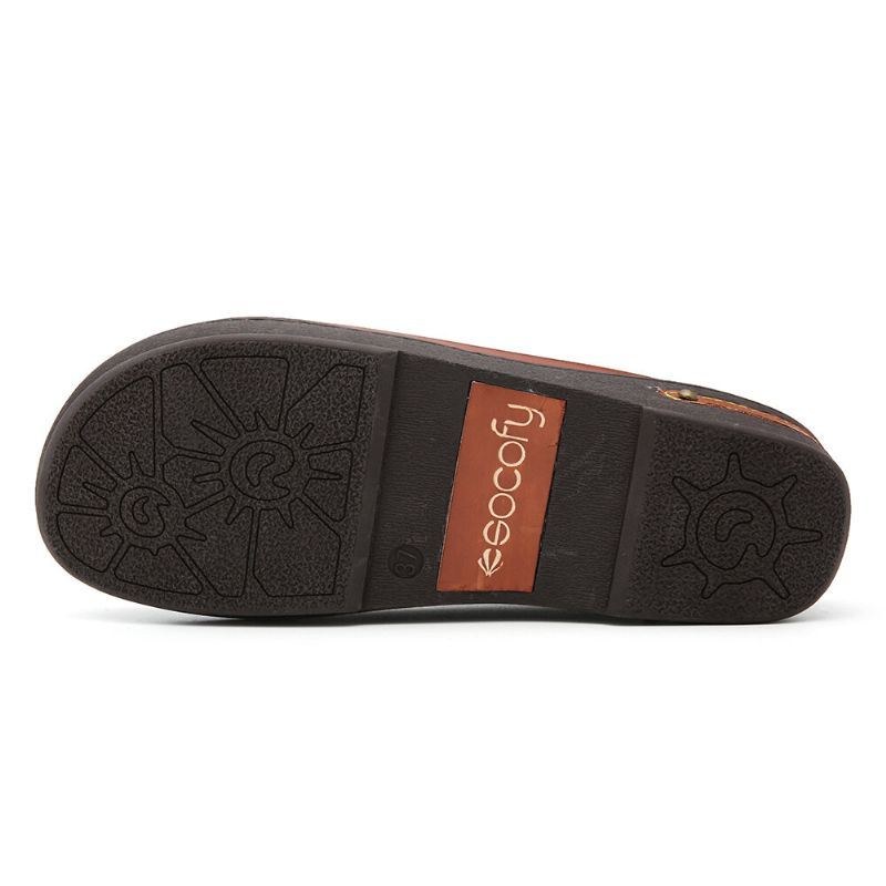 Dame Læder Blomster Elastik Splejsning Slip-on Mules Træsko Skridsikre Sandaler