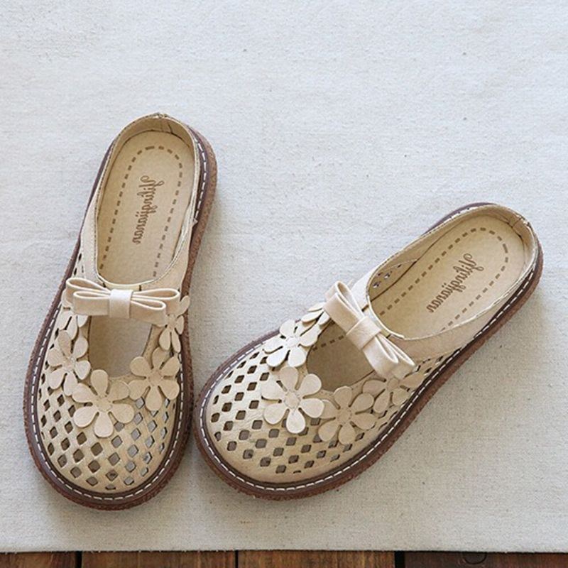 Dame Retro Hollow Out Komfortable Åndbare Casual Sandaler