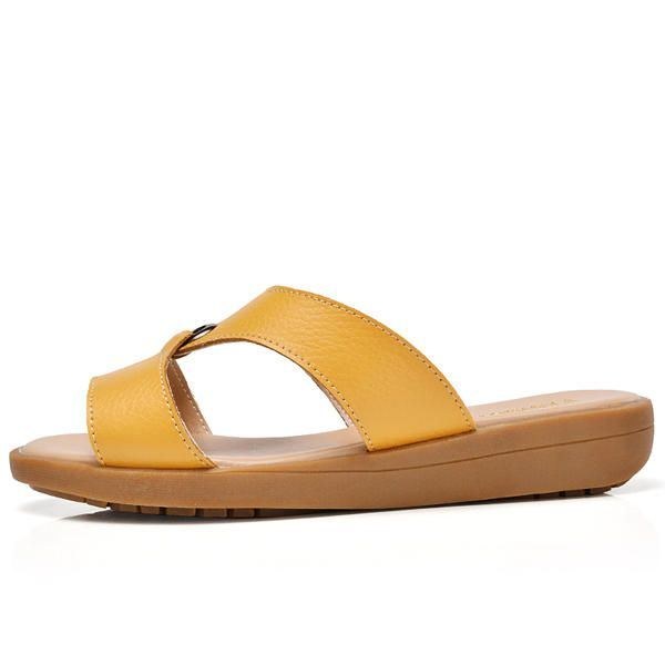 Dame Sommer Chic Strandsandaler Åndbare Slip-on Flat Slippers