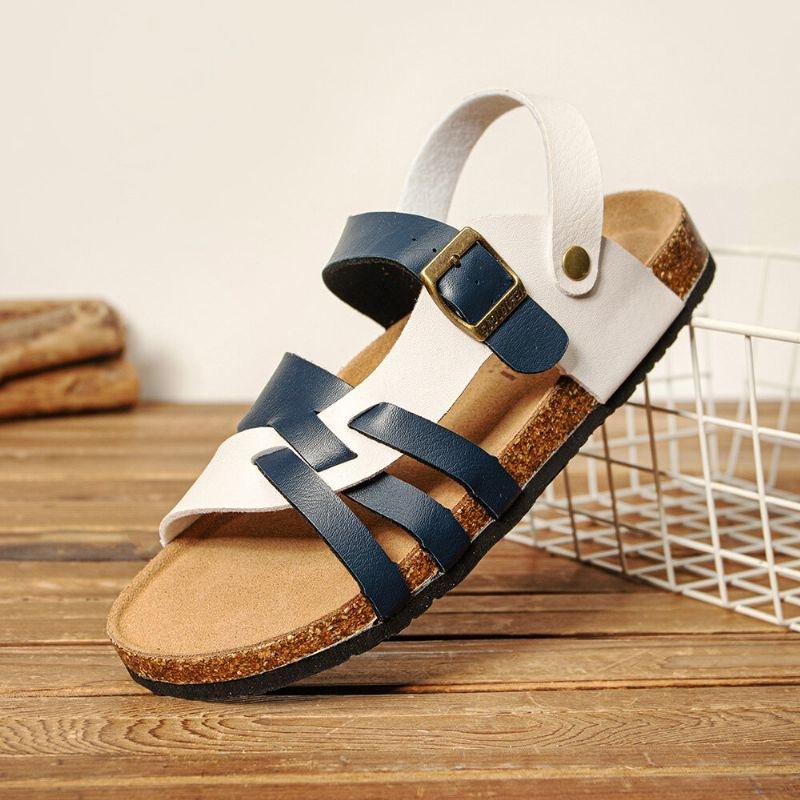 Herre Åndbar To-vejs Slip-on Skridsikker Korkbund Casual Sandaler