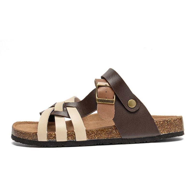 Herre Åndbar To-vejs Slip-on Skridsikker Korkbund Casual Sandaler