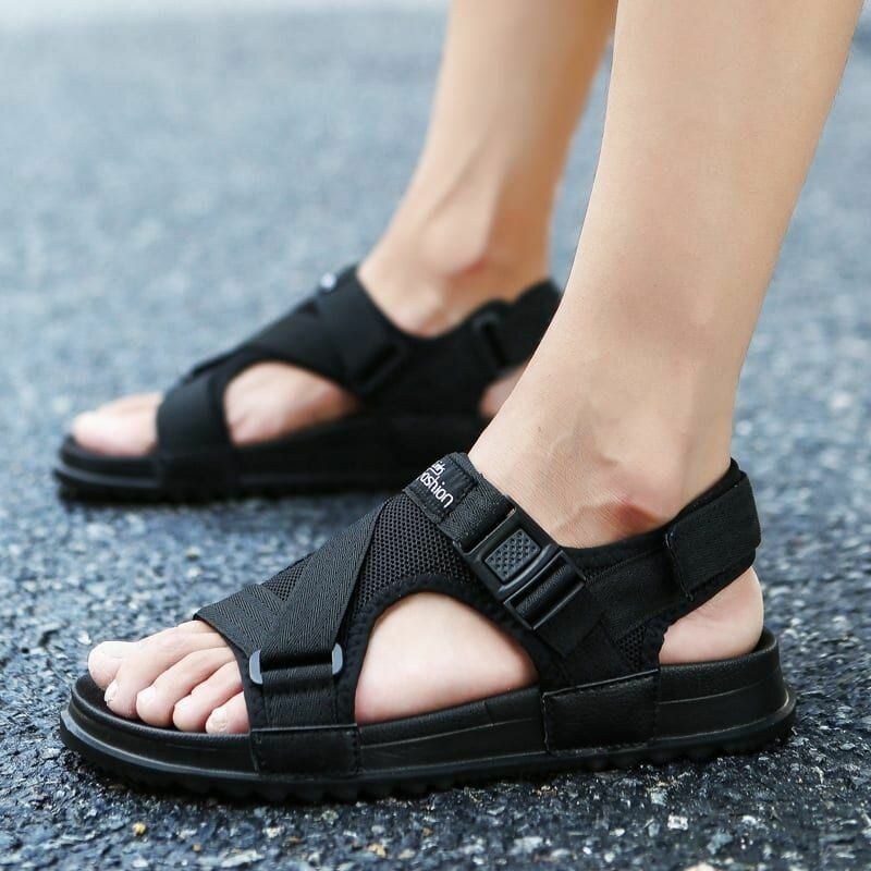 Herre Hook&loop Åben Tå Casual Beach Soft Sole Sandaler
