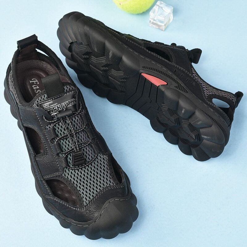 Herre Koskind Åndbar Mesh Bløde Casual Outdoor Sandaler