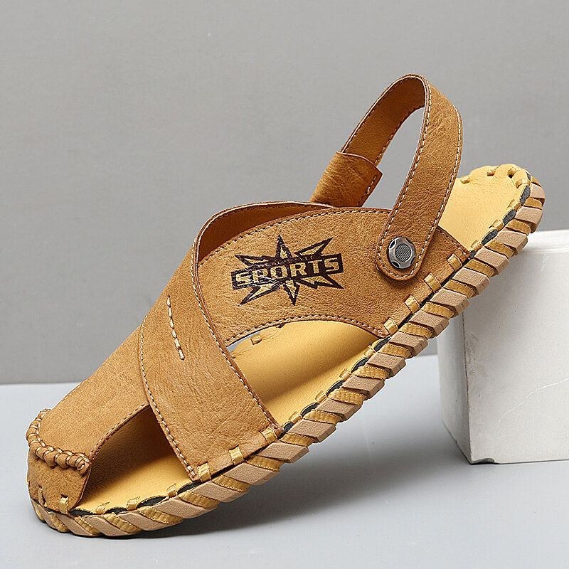 Herre Microfiber To-vejs Letvægts Bløde Casual Sandaler