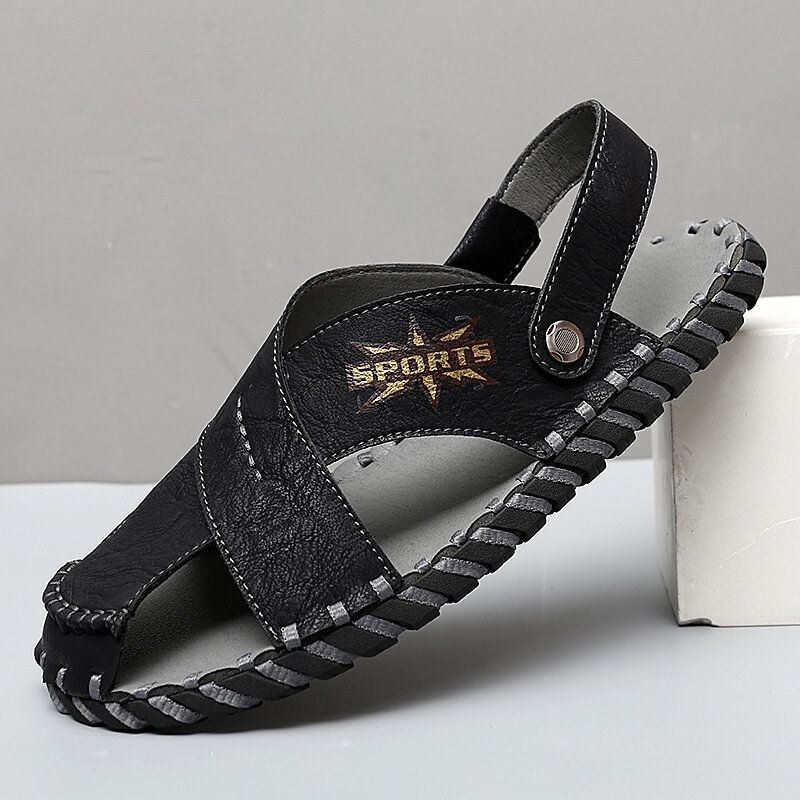 Herre Microfiber To-vejs Letvægts Bløde Casual Sandaler