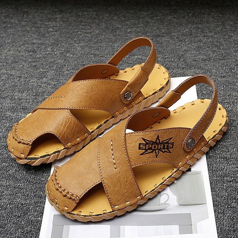 Herre Microfiber To-vejs Letvægts Bløde Casual Sandaler