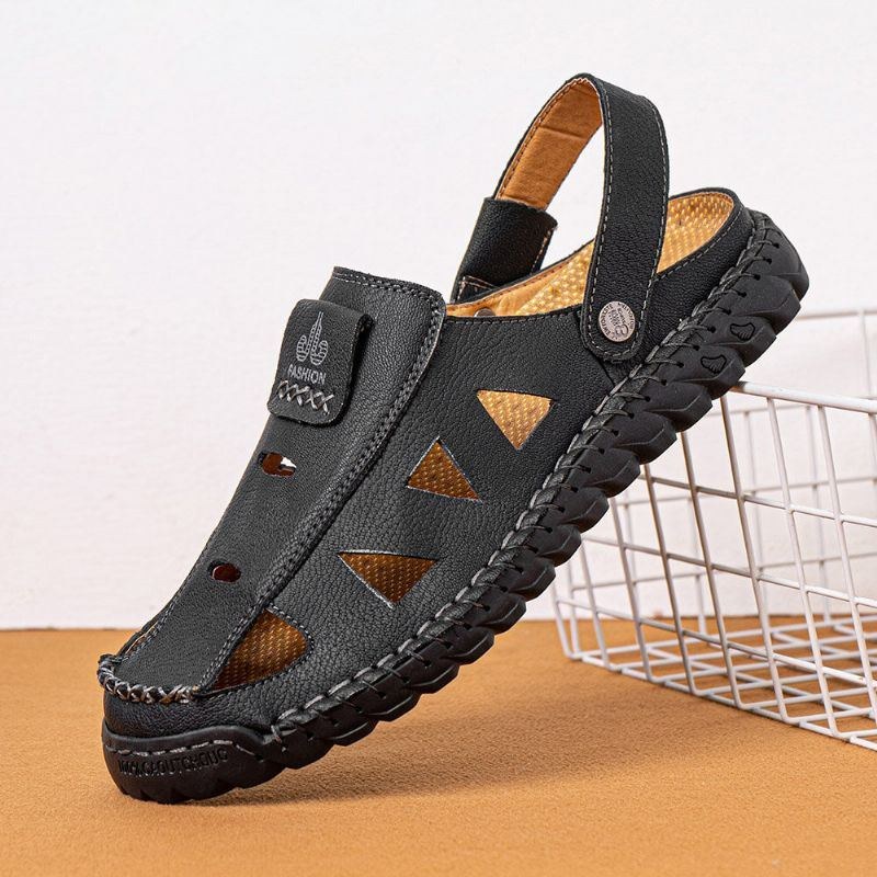 Herre Mikrofiber Åndbar To-vejs Lukket Tå Skridsikre Udendørs Afslappede Sandaler