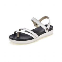 Slingback Afslappede Fladhælede Sandaler Med Nitter