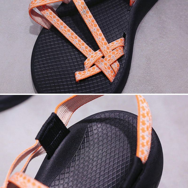 Stor Størrelse Kvinder Flade Udendørs Casual Walking Sandaler