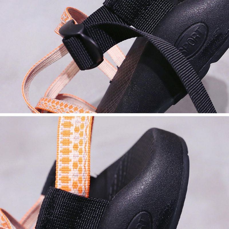 Stor Størrelse Kvinder Flade Udendørs Casual Walking Sandaler