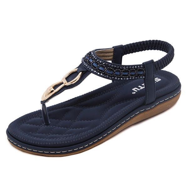 Udendørs Strand Flade Flip Flops Casual Flade Dame Sandaler Sko