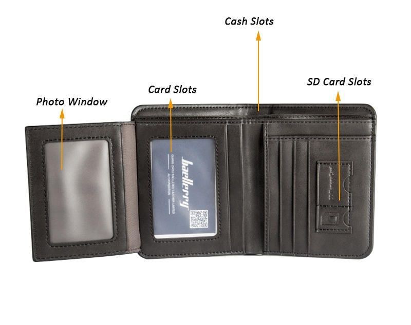 Baellerry Mænd Multi-card Kort Pung Mat Læder Pung