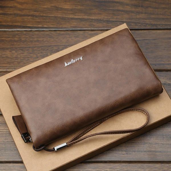 Baellerry Men Multifunktionel Lang Business Wallet Telefontaske