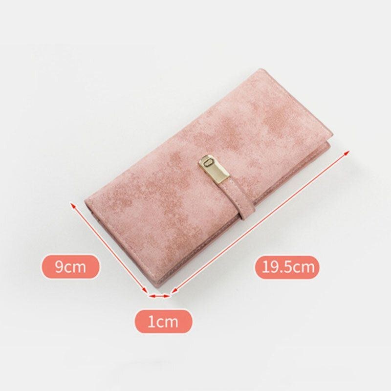 Dame 5.5 Tommer Telefon 5 Kortpladser Frosted Bifold Lang Pung Pung