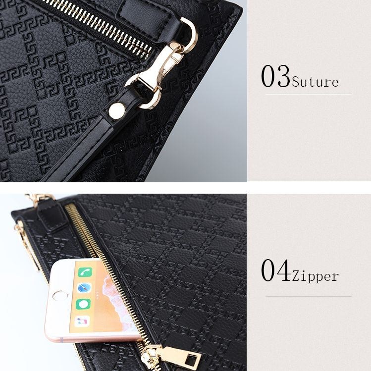 Herre Ægte Læder Clutches Taske Messenger Bag