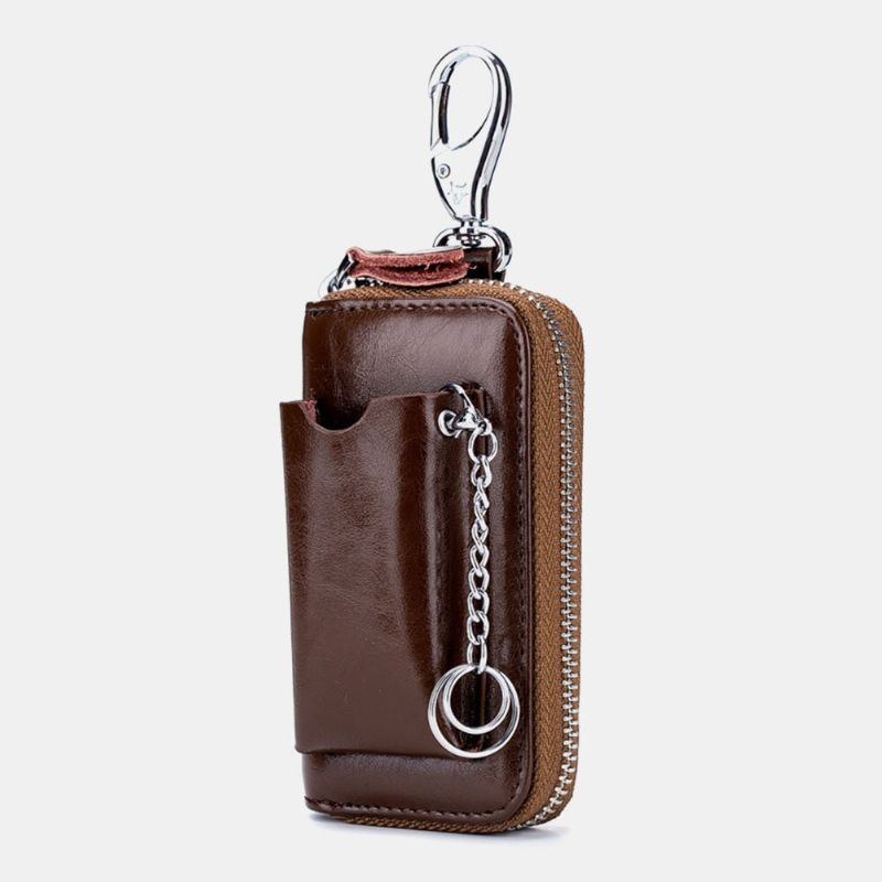 Herre Koskind Bil Nøglering Pung Multifunktion Penge Clip Card Case Med Krog