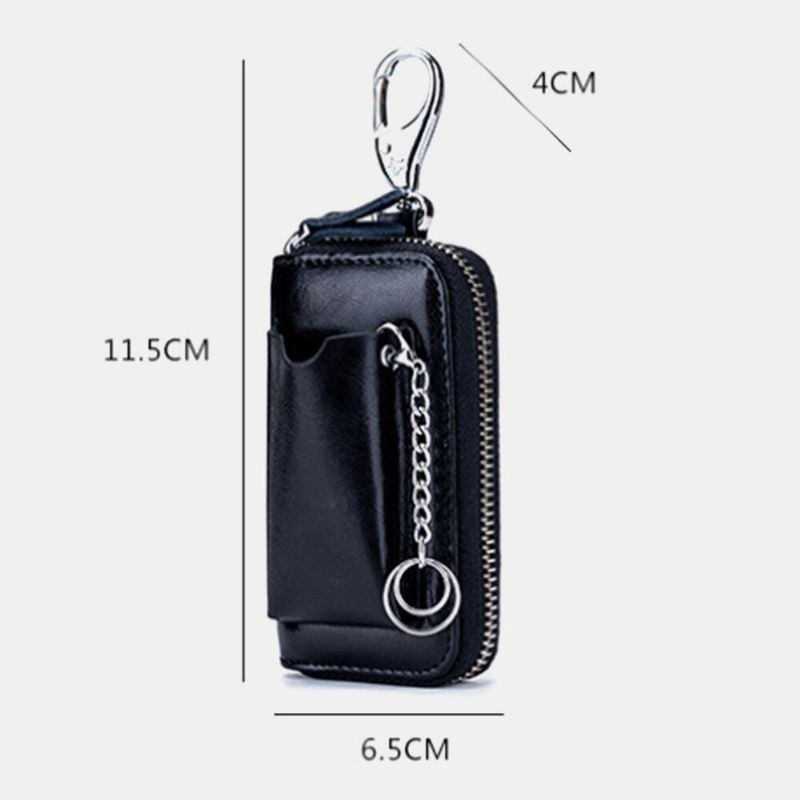 Herre Koskind Bil Nøglering Pung Multifunktion Penge Clip Card Case Med Krog
