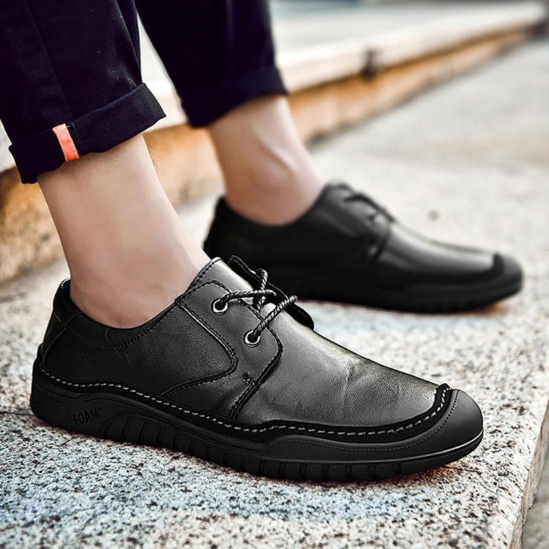 Herre Ægte Læder Bløde Såler Business Casual Oxfords