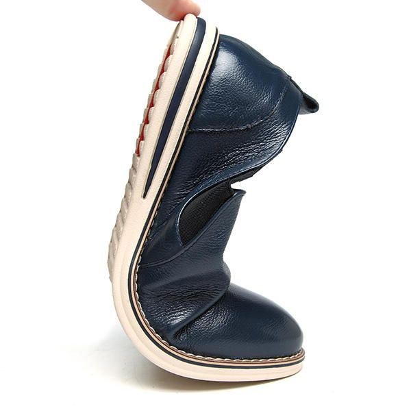 Herre Ægte Læder Casual Slip On Business Oxfords Sko