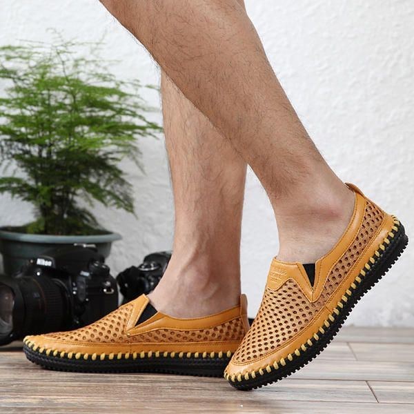 Herre Åndbar Oxfords Mesh Sweat Absorption Sneakers Casual Bløde Udendørssko