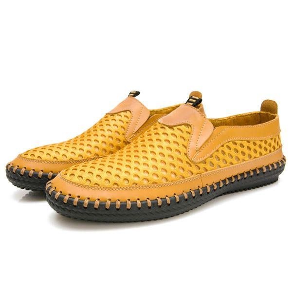 Herre Åndbart Mesh Svedabsorptionsslip On Oxfords Flats