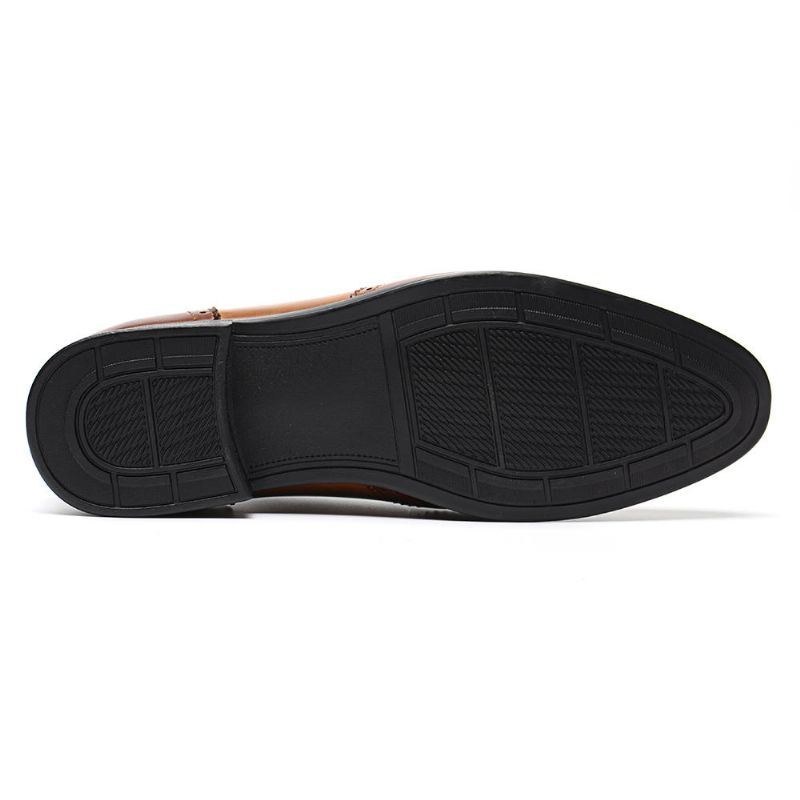 Herre Brogue Udskåret Farve Spicing Slip On Business Oxfords