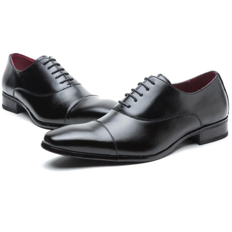 Herre Formel Kjole Sko Casual Business Ægte Læder Oxfords