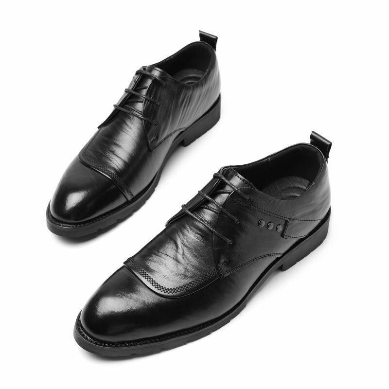 Herre Kohud Læder Oxfords Snøre Kjole Business Sko