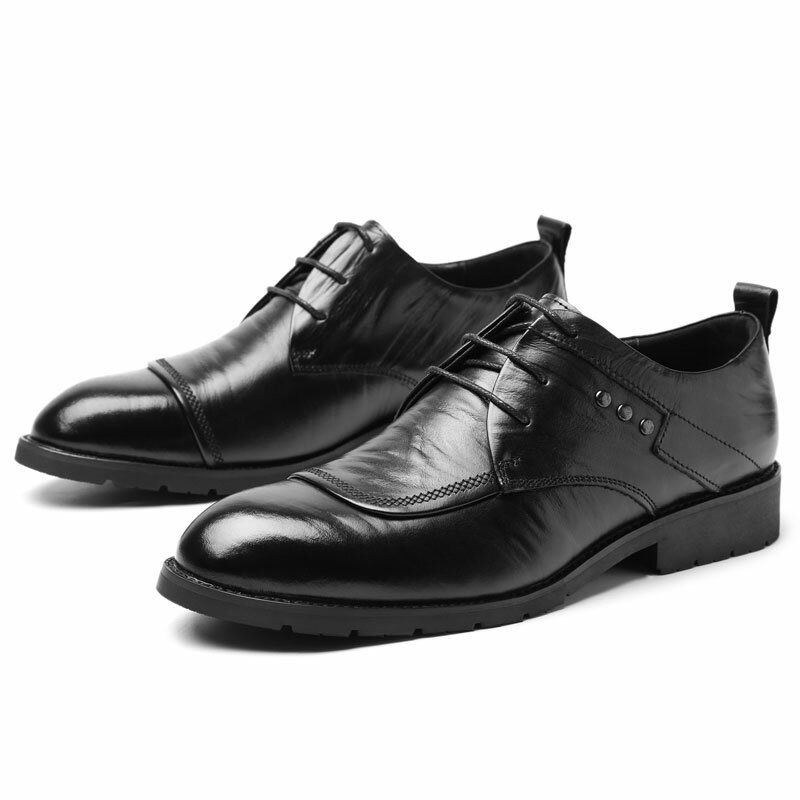 Herre Kohud Læder Oxfords Snøre Kjole Business Sko
