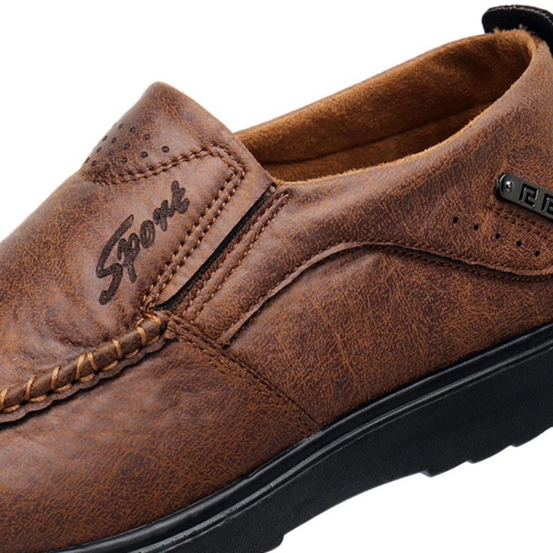 Herre Microfiber Læder Blød Sål Casual Business Oxfords