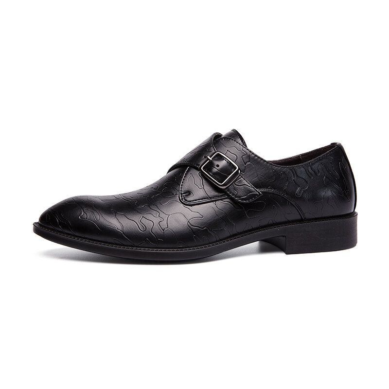 Herre Mode Britisk Stil Præget Metalspænde Business Casual Formelle Sko