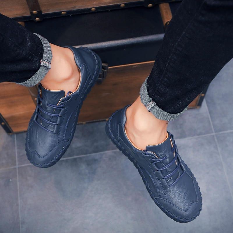 Herre Retro Casual Fashion Business Håndsyning Oxfords Flats