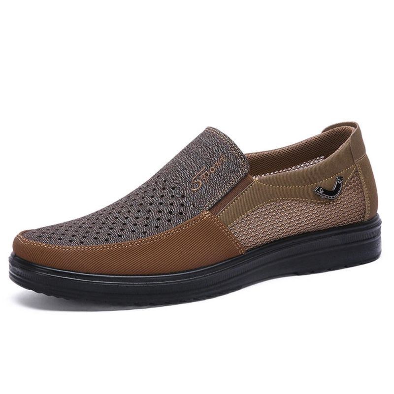 Mænds Mesh Klud Åndbar Udhulet Business Casual Oxfords