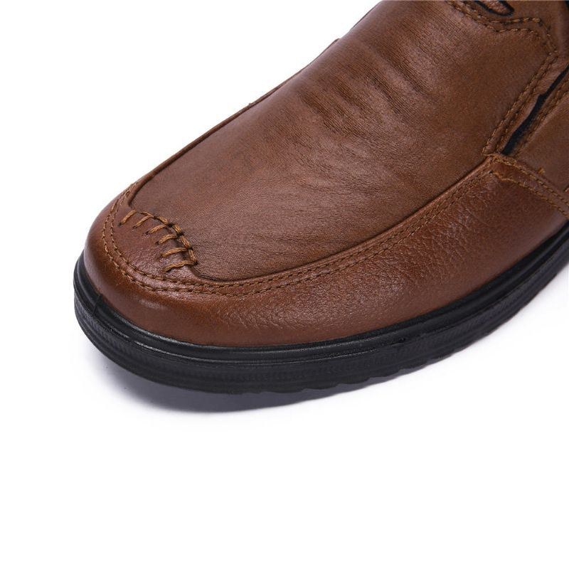 Mænds Mikrofiber Blød Sål Business Slip On Casual Oxfords