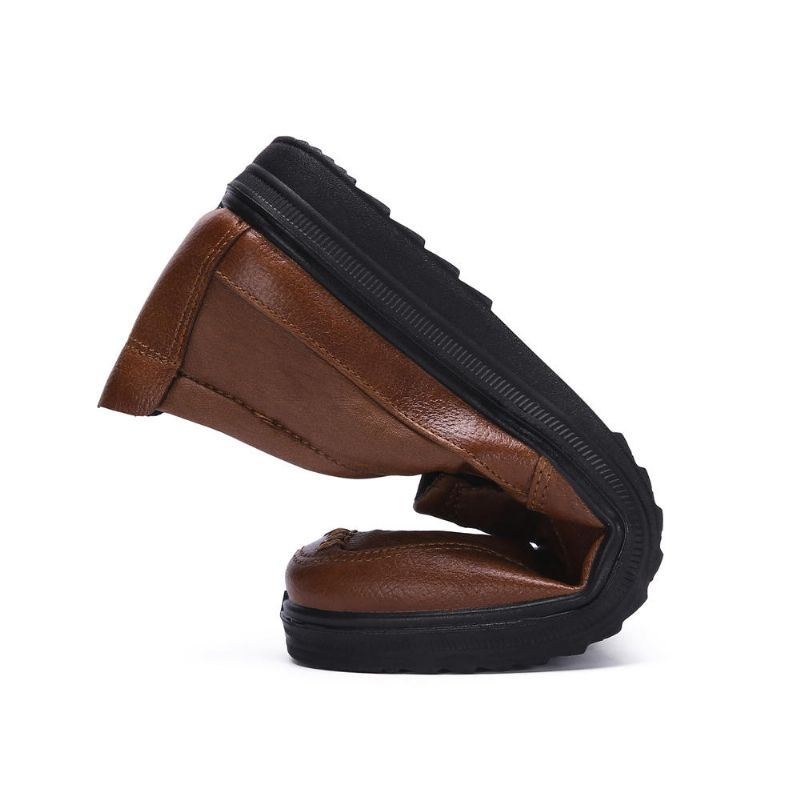 Mænds Mikrofiber Blød Sål Business Slip On Casual Oxfords