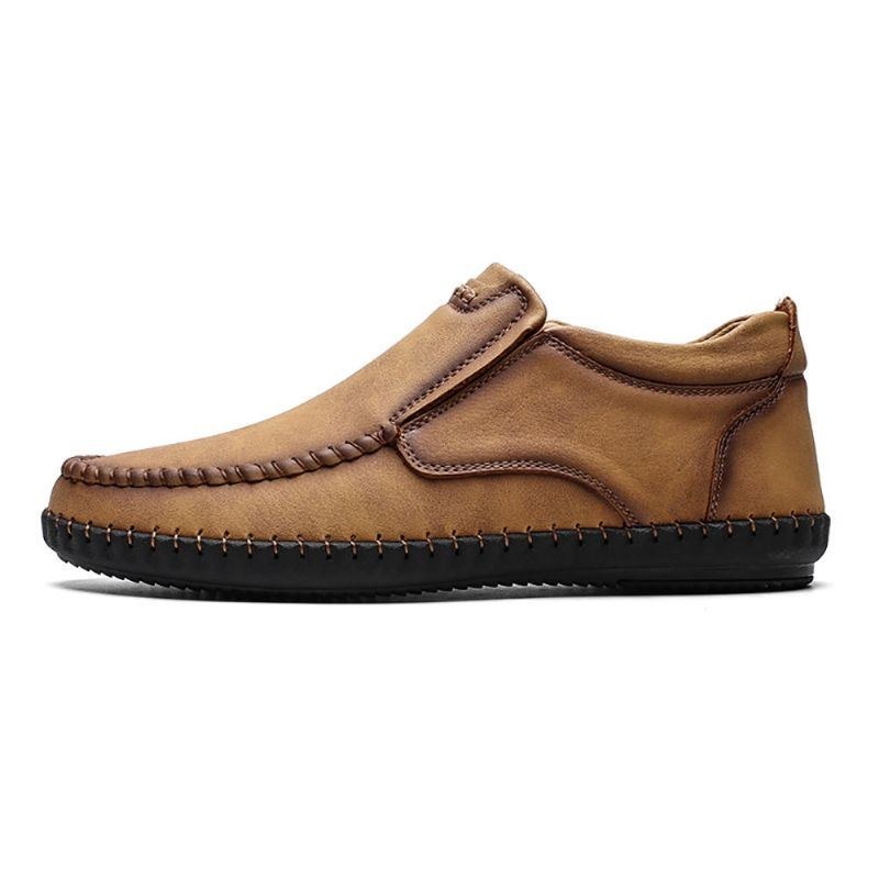 Retro-syninger Til Mænd Behagelig Blødt Læder Business Casual Oxfords