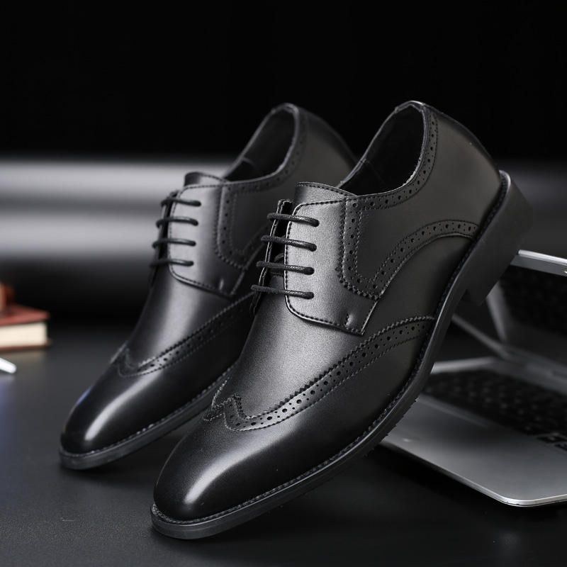 Stor Størrelse Mænd Brogue Oxfords Normal Business Dress Sko