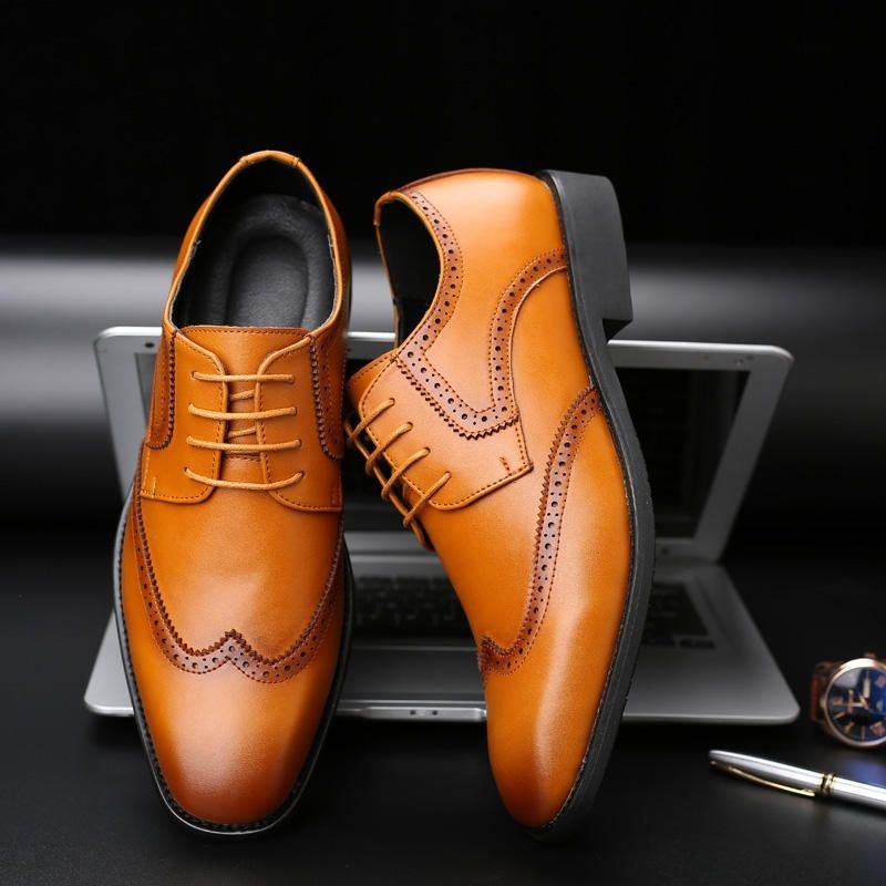Stor Størrelse Mænd Brogue Oxfords Normal Business Dress Sko