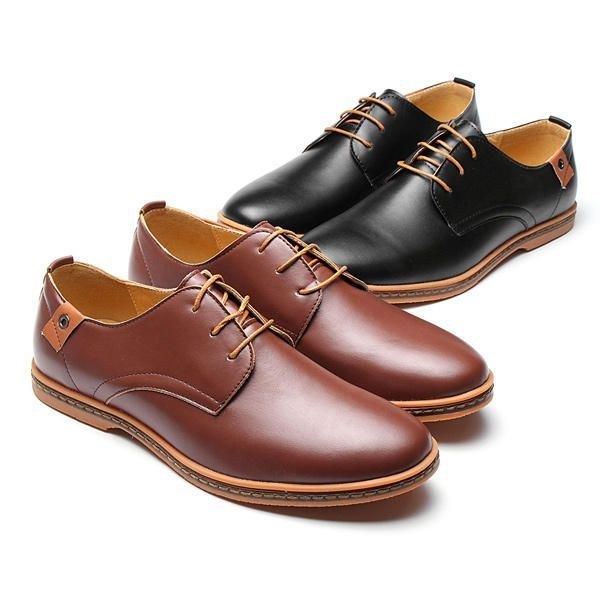 Stor Størrelse Mænd Business Sko Flade Casual Bløde Oxfords Sko