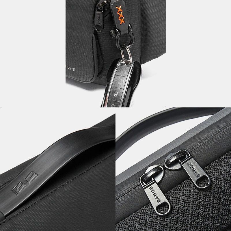 Herre Multi-carry Sport Casual Business Ensfarvet Skuldertaske Brysttaske