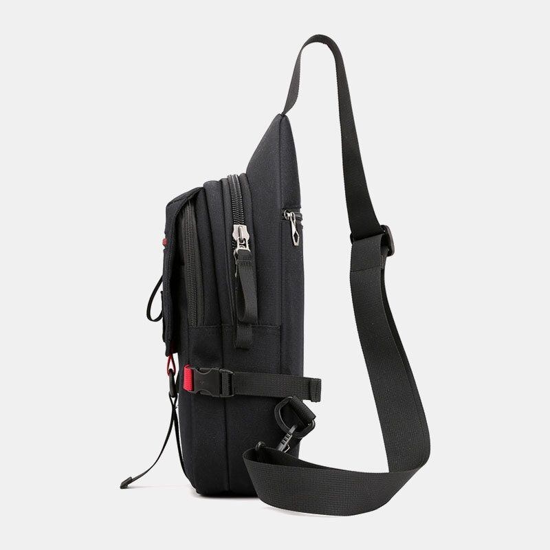 Herre Multifunktionstaske Vandtæt Casual Sling Crossbody-taske Skuldertaske Brysttaske