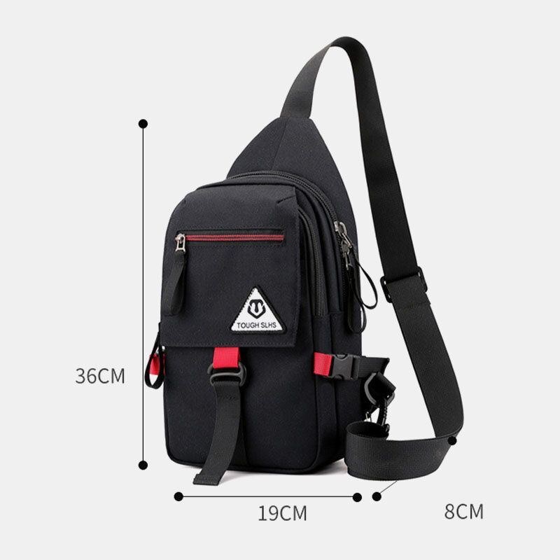 Herre Multifunktionstaske Vandtæt Casual Sling Crossbody-taske Skuldertaske Brysttaske
